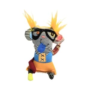 Plush Monster Nerd Glasses Stuffed Plushie Doll by Gigglesnarfs